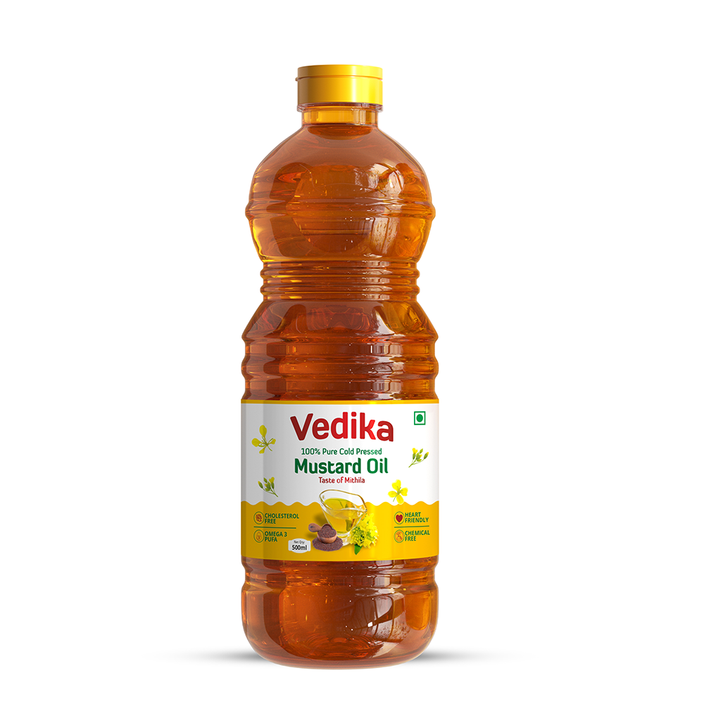 Vedika 100% Pure Cold Pressed Mustard Oil – 500ml